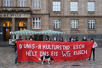 Protest Wohngemeinschaften Esch / Foto: Luc EWEN