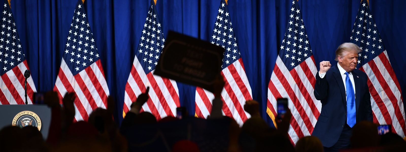 US-Präsident Donald Trump während der Convention der Reublikaner, die ihn erneut zum Präsidentschaftsanwärter gewählt haben.