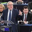 Jean-Claude Juncker durante o debate com António Costa.