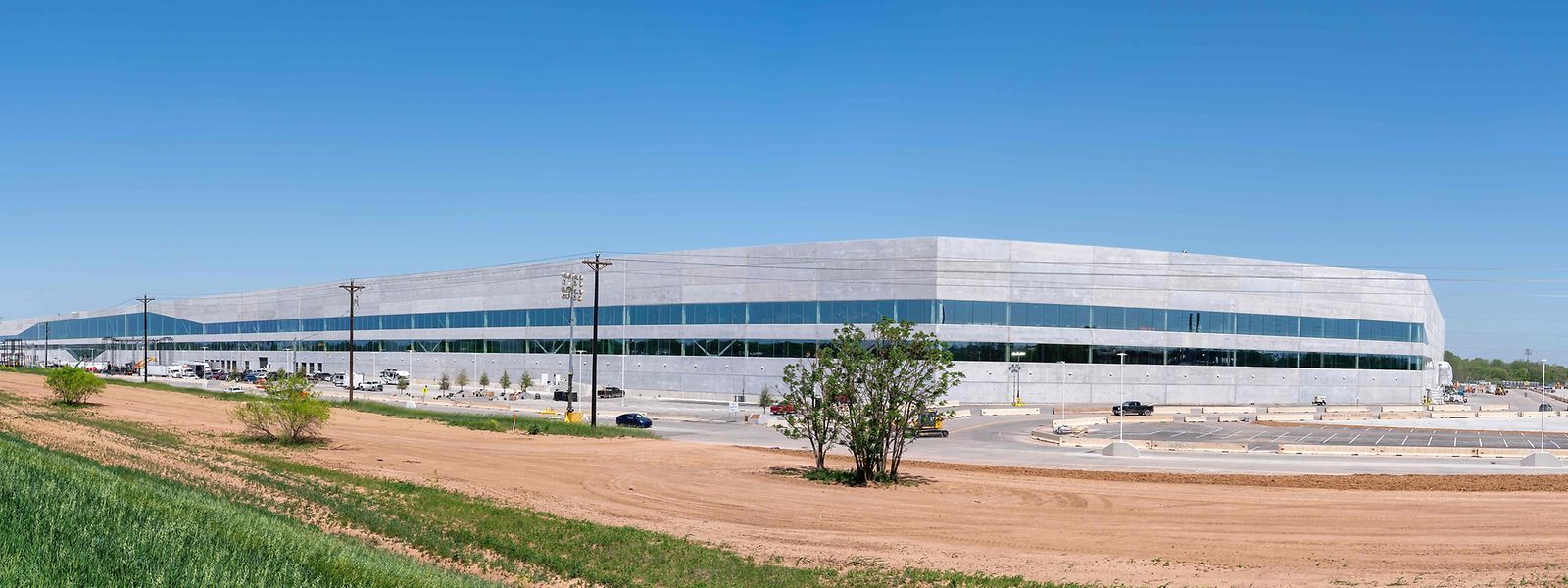 Die neue „Gigafactory“ in Austin, Texas ist mit 1,5 Kilometern fast doppelt so lang wie das Werk im deutschen Grünheide.