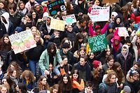 Lokales,Schülerstreik für besseren Klimaschutz.Foto: Gerry Huberty/Luxmburger Wort