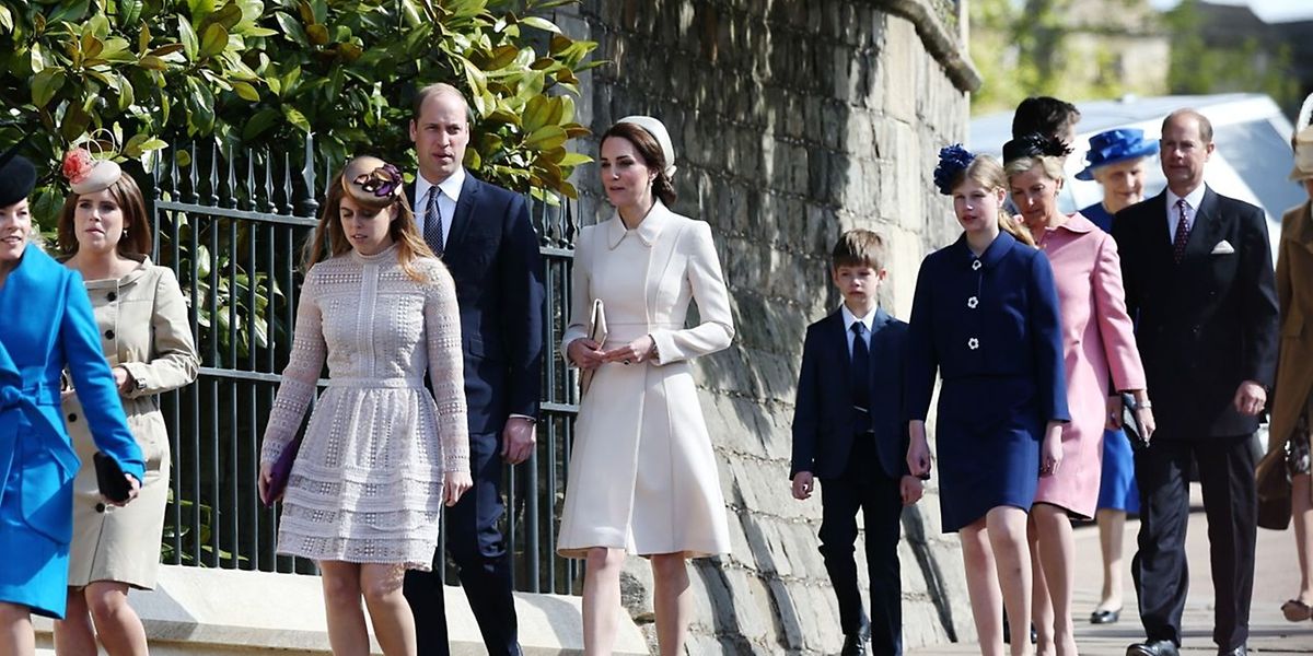 Die königliche Familie hat am Ostersonntag einen Gottesdienst in Windsor besucht.