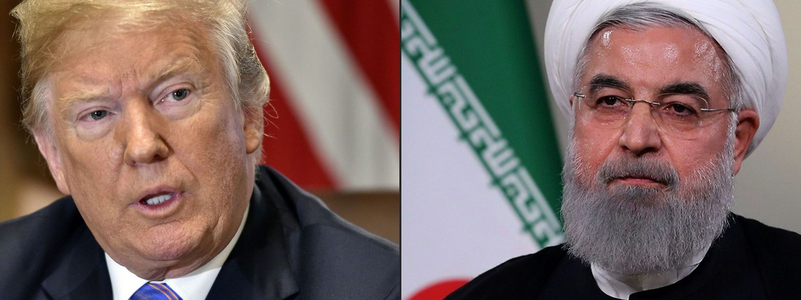 Donald Trump und der iranische Präsident Hassan Ruhani.