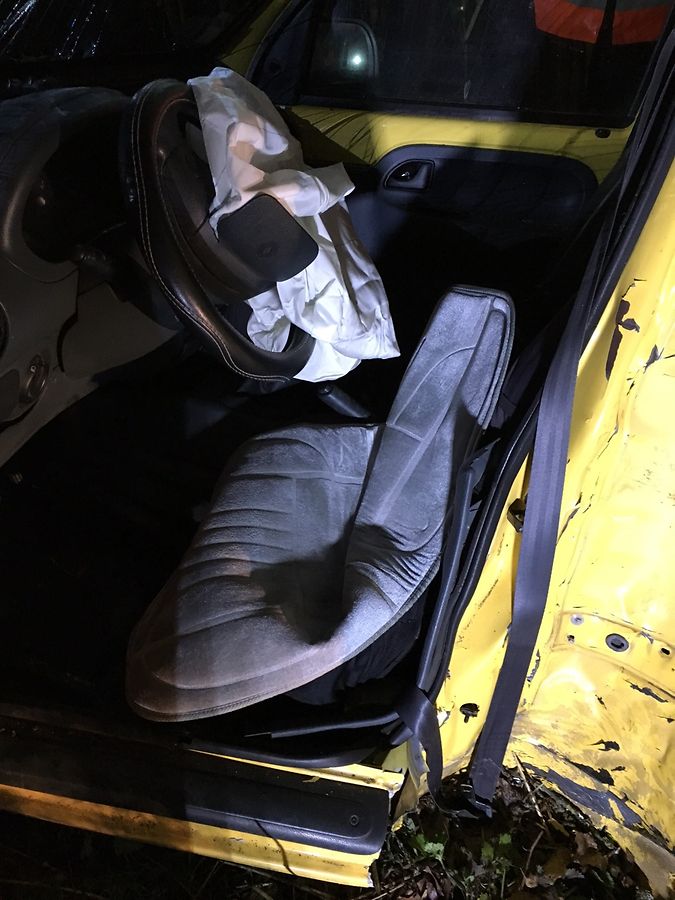 Der Fahrer wurde bei dem Unfall verletzt.