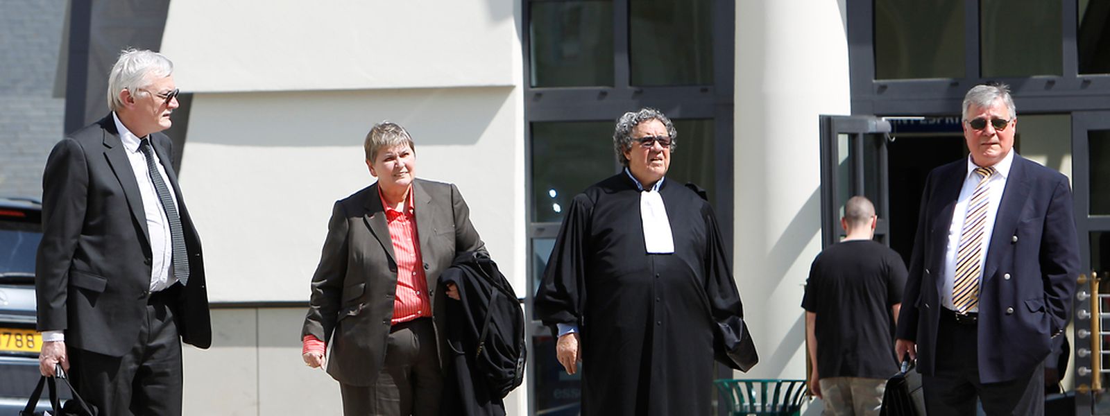 Jos Wilmes (l.) und Marc Scheer (r.) mit ihren Anwälten Lydie Lorang und Gaston Vogel beteuerten von Anfang an ihre Unschuld. Im Prozess ging es bislang jedoch nur wenig um die beiden Angeklagten.