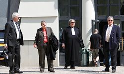 Jos Wilmes (l.) und Marc Scheer (r.) mit ihren Anwälten Lydie Lorang und Gaston Vogel beteuerten von Anfang an ihre Unschuld. Im Prozess ging es bislang jedoch nur wenig um die beiden Angeklagten.