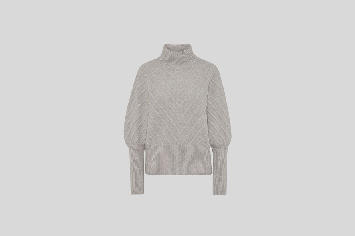 Im Herbst/Winter setzen auch die Designer von C&A auf edle Stoffe wie Kaschmir (um 100 Euro).