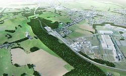 Grafik von der geplanten Umgehungsstraße von Niederkerschen.