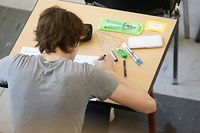 Lokales, Escher Lyzeum, Lycée de garçons, Examen, Abi Abschluss Foto: Anouk Antony/Luxemburger Wort