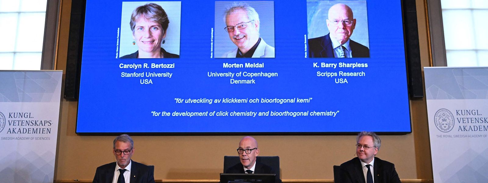 Les lauréats du prix Nobel de chimie 2022 ont été dévoilés ce mercredi matin. 