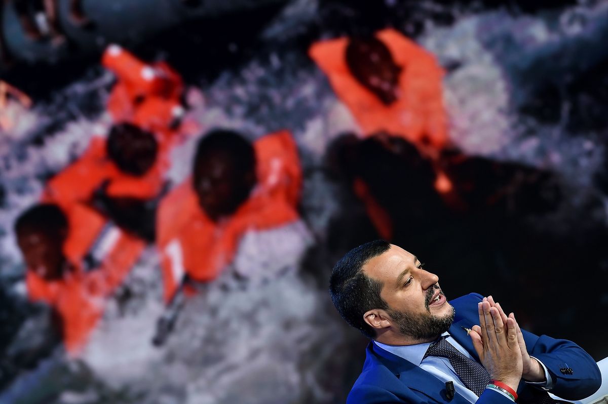 'We can't pay six billion a year to the EU and then just have someone poke us in the eye,' Salvini said during a RAI television interview Photo: AFP