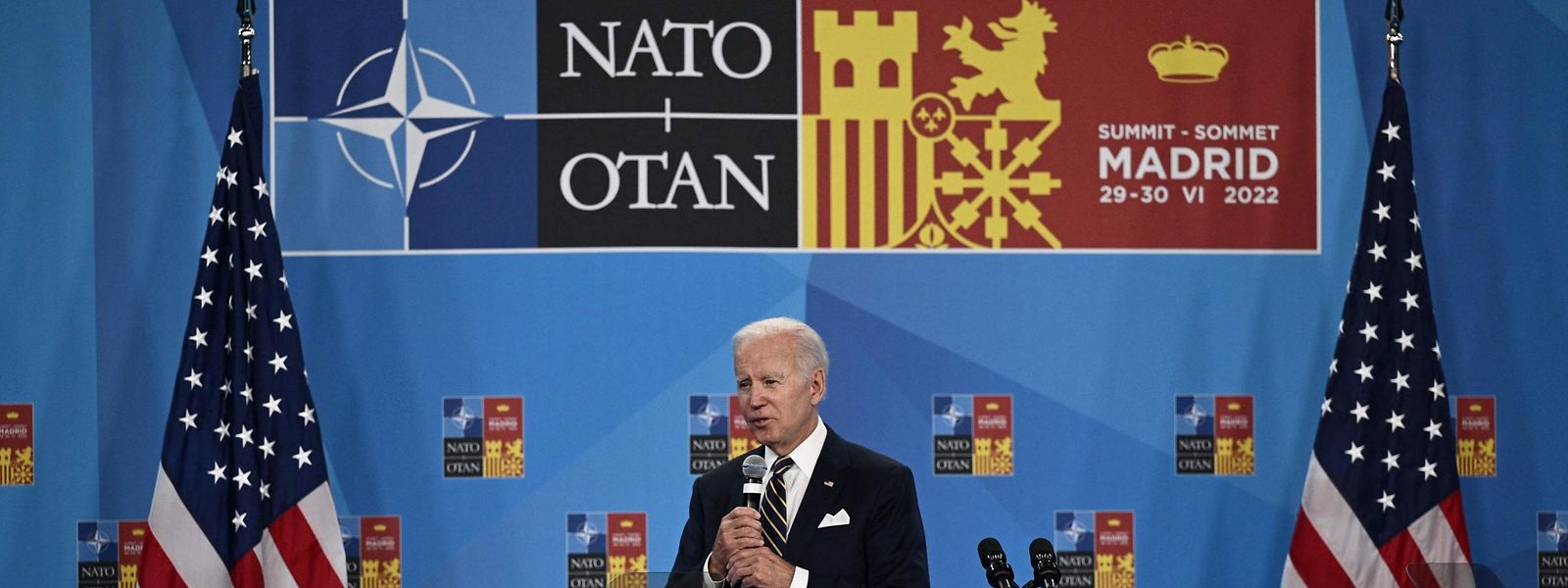 US-Präsident Joe Biden beim NATO-Gipfel in Madrid.