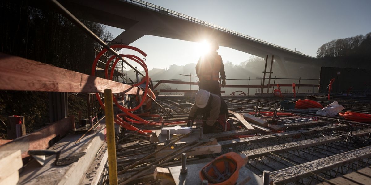 Die Aussicht von der Baustelle aus ist spektakulär.