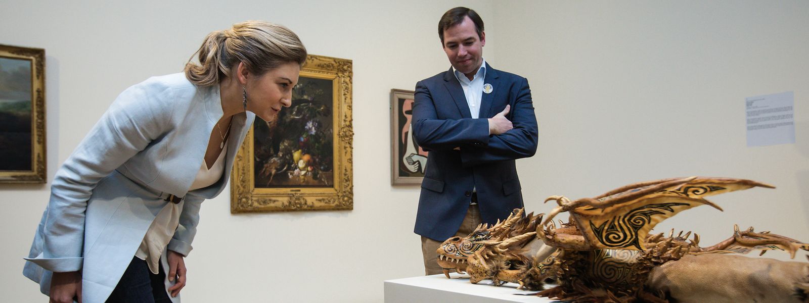 Auf Entdeckungstour: das erbgroßherzogliche Paar in der Villa Vauban.