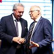 EU High Representative for Foreign Affairs Josep Borrell speaks with Luxembourg's Foreign Minister Jean Asselborn ahead of the EU Foreign Ministers' meeting in Luxembourg on Monday