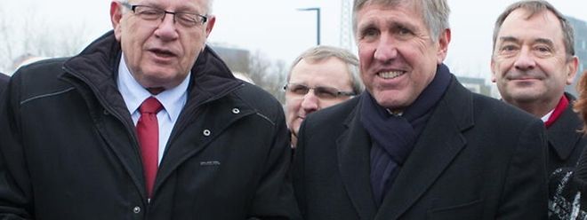 Ici au côté de l'ex-secrétaire d'Etat au Budget Christian Eckert, pour l'inauguration de la liaison Micheville, Francois Bausch s'est dit prêt à accompagner des projets. Pas des chèques en blanc à Paris