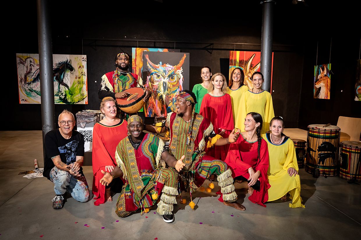 Action Painting Marco Weiten - espace H2O - Differdange -  - 24/09/2020 - photo: claude piscitelli