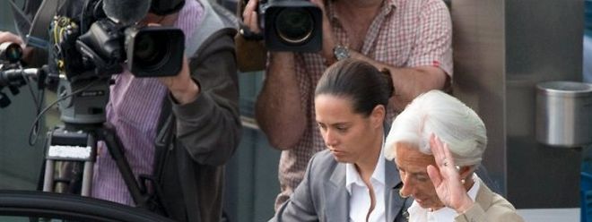 IWF-Chefin Lagarde verließ das Treffen in Brüssel am Mittwochabend sichtlich gestresst.