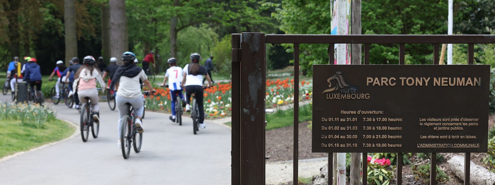 Die Westpiste für Radfahrer soll durch den Parc Tony Neumann führen.