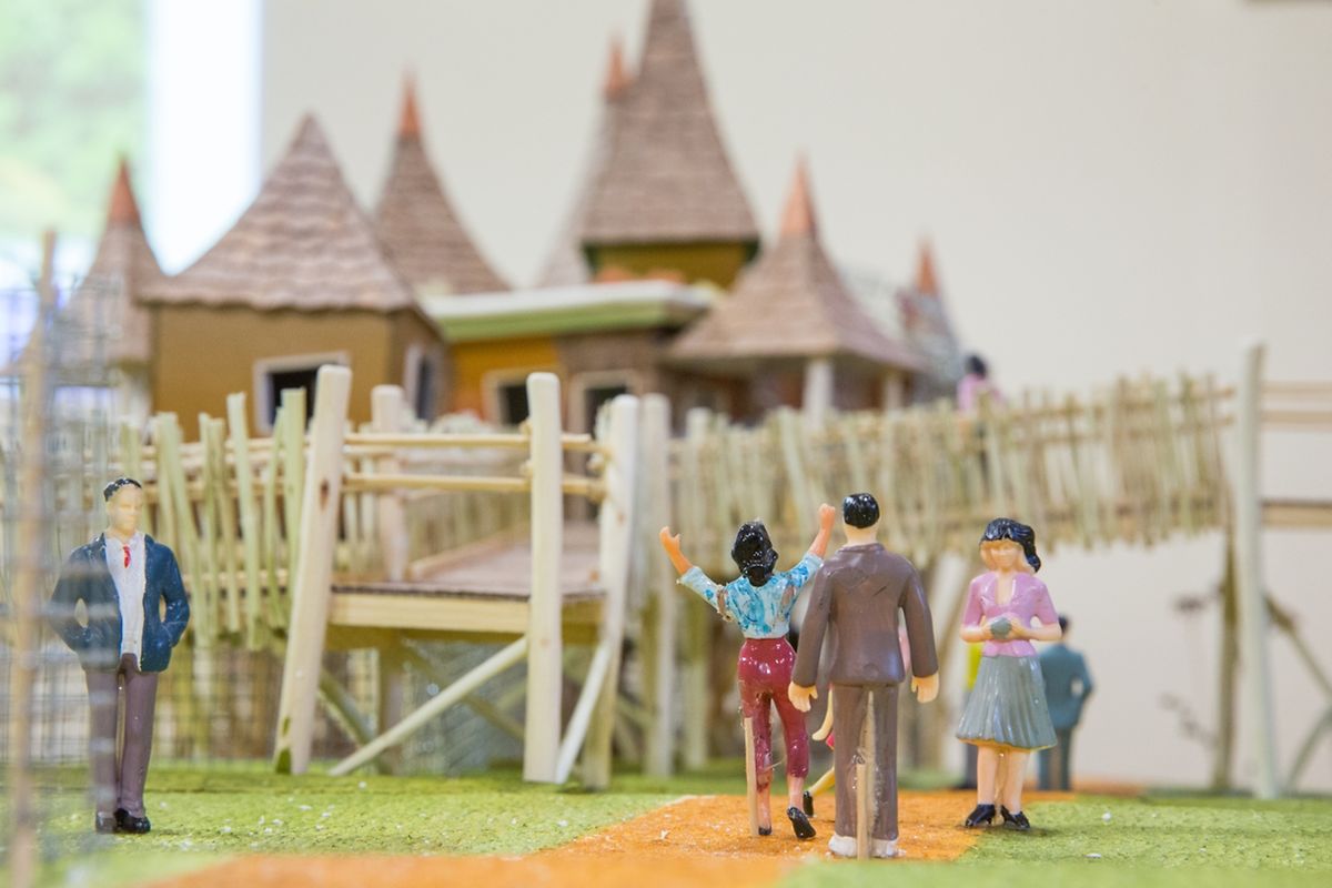 Das Modell wurde im Maßstab 1:25 realisiert. 