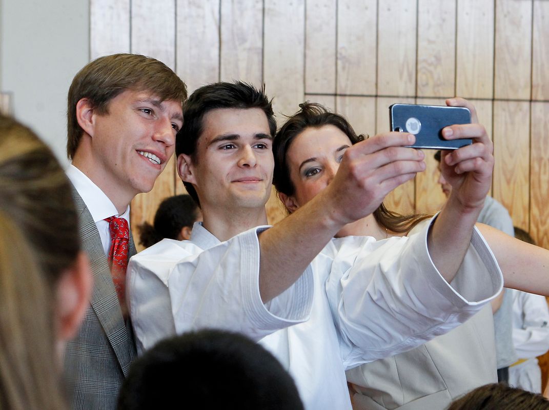 2014: Prinz Louis bei einer Veranstaltung der "Fédération Luxembourgeoise des Arts Martiaux".