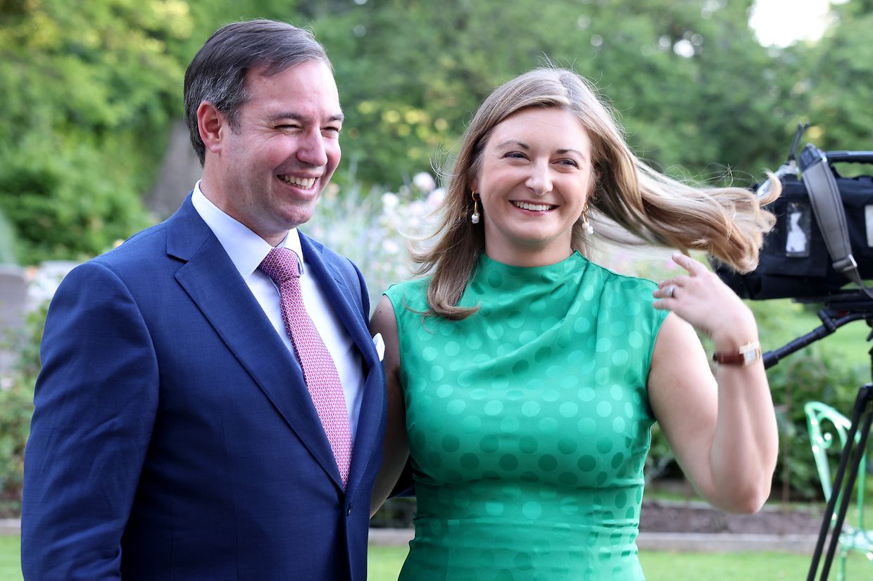 Guillaume et Stéphanie ont reçu les invités de la garden-party de cette année au Schloss Berg dans une ambiance détendue.