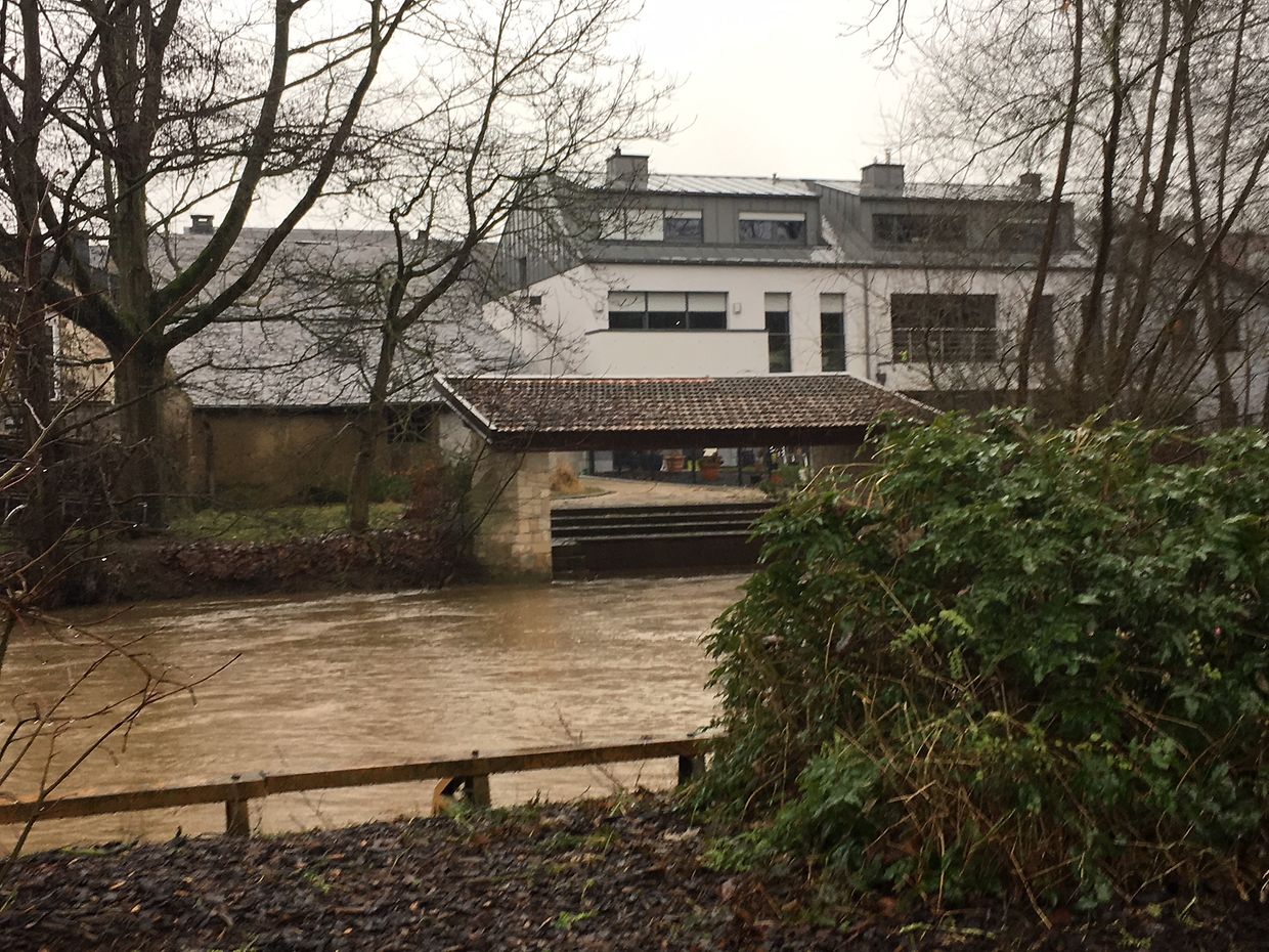 Hochwasser am Donnerstag in Boewingen/Attert