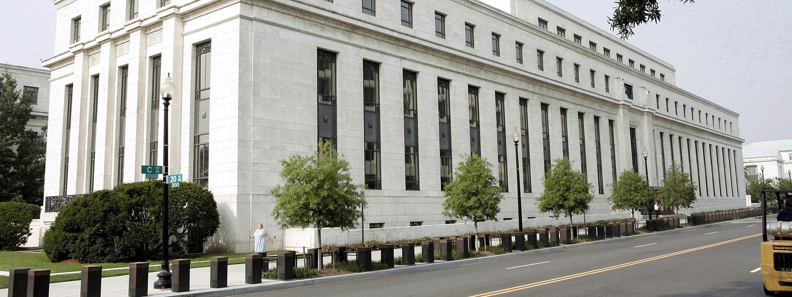 Das Gebäude der US-amerikanischen Notenbank Federal Reserve