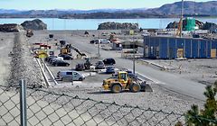 (FILES) This file photo taken on April 24, 2022 in Oygarden near Bergen, Norway, shows the construction site for a terminal which will collect liquefied carbon dioxide CO2, which will arrive by ship from industrial facilities in Europe and will run through a pipeline into geological formations deep beneath the sea bed, so that it does not contribute to global warming. - Denmark on March 8, 2023 inaugurates a project to store carbon dioxide 1,800 meters below the North Sea, the first in the world to bury CO2 imported from abroad. In neighbouring Norway, carbon capture and storage facilities are already in operation to offset domestic emissions but the country will also be receiving tonnes of liquefied CO2 in a few years' time, transported from Europe by ship. (Photo by Alexiane LEROUGE / AFP)