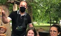 O rodízio de carnes é uma das especialidades do Bossa Nova Grill. 