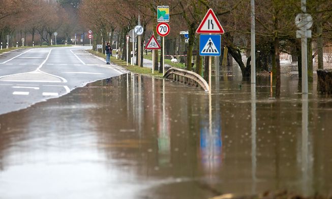 Flooding in the Moselle region of Luxembourg