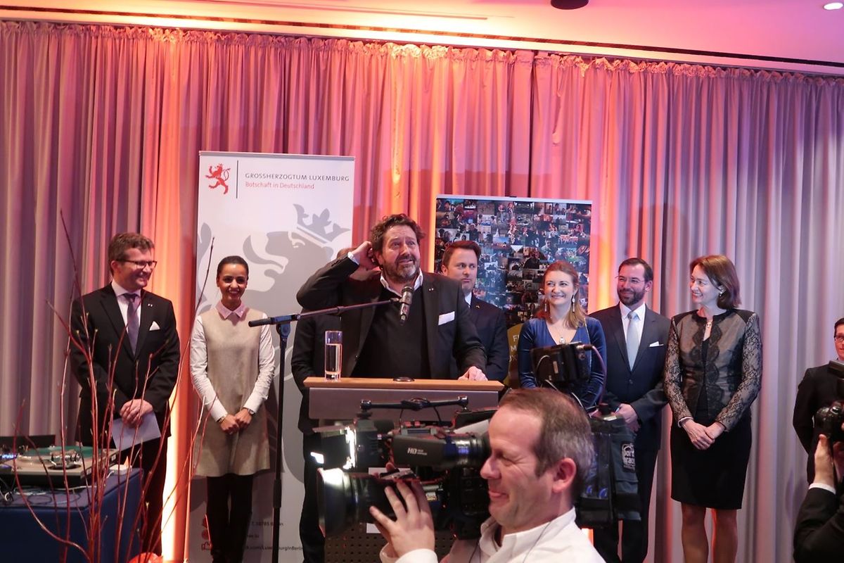 In der Ansprache bewies Filmfund-Direktor Guy Daleiden Humor. 