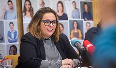 Politik, PK - OGBL Nationalkommittee, Nora Back, Foto: Lex Kleren/Luxemburger Wort