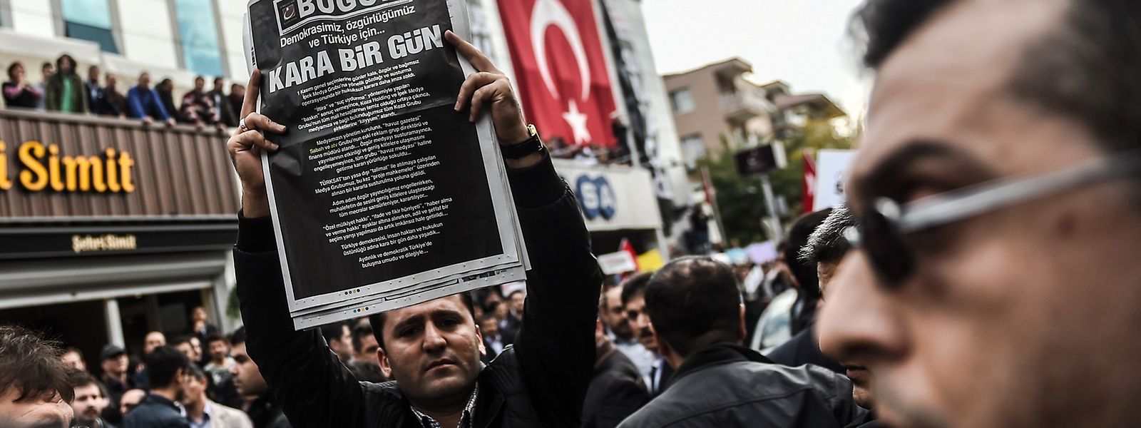 Kundgebung für Pressefreiheit in Ankara