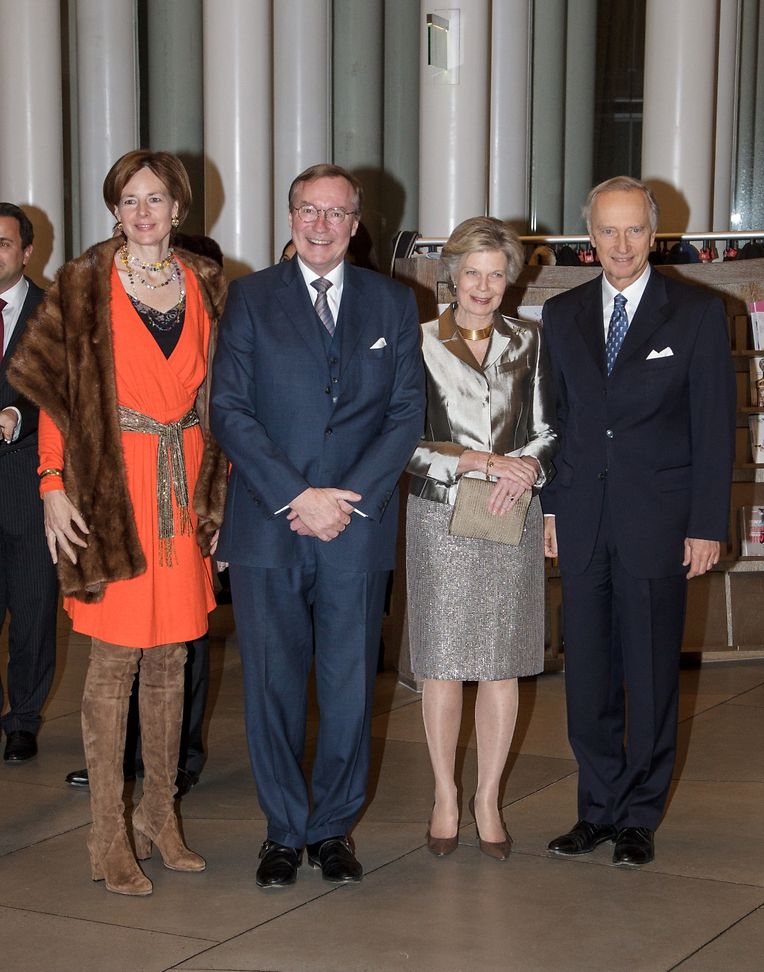 Gräfin Diane und Prinz Jean von Nassau sowie Erzherzogin Marie-Astrid und Erzherzog Christian von Österreich.