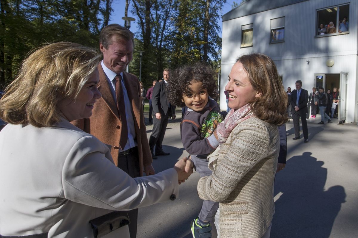 Begleitet wurden sie von Integrationsministerin Corinne Cahen.