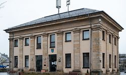 Lok , Serie Meng Gemeng , Mamer , Mairie , Gemeindehaus , Jean Marx Gebai , Foto:Guy Jallay/Luxemburger Wort