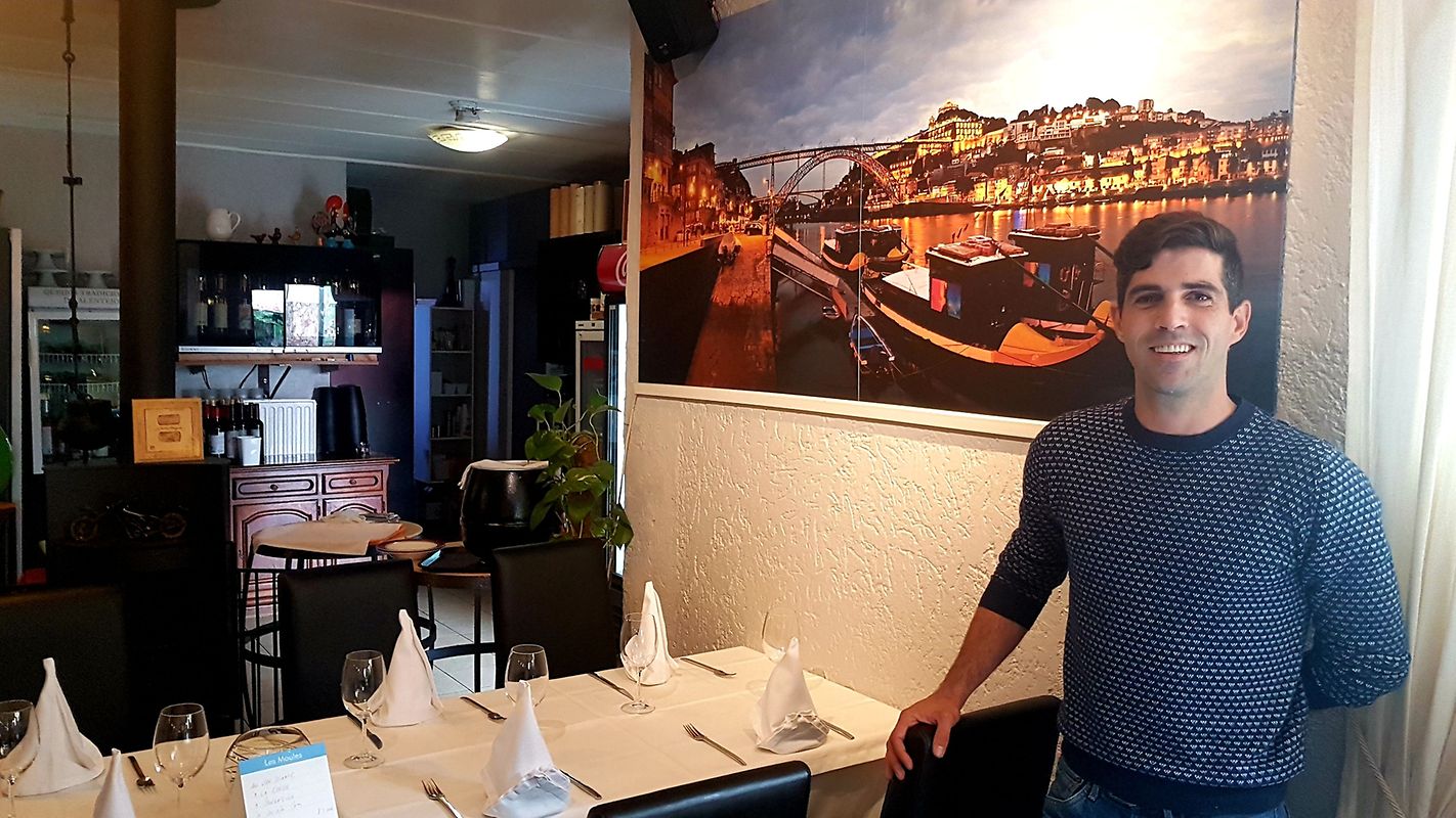 Mário Soares, filho do proprietário Domingos Soares e colaborador do restaurante. 