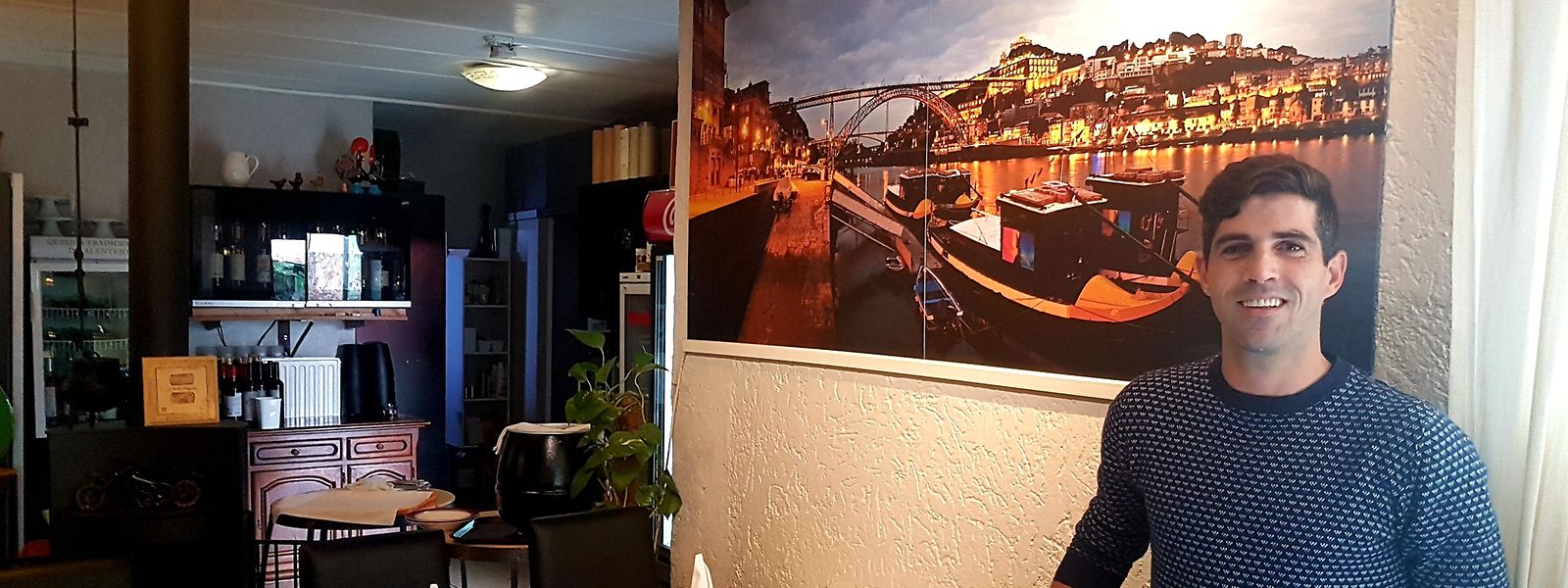 Mário Soares, filho do proprietário Domingos Soares e colaborador do restaurante. 