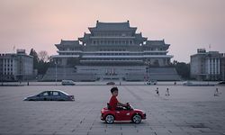 - AFP PICTURES OF THE YEAR 2019 - 

In a photo taken on September 9, 2019 a child drives a miniature electric toy car across Kim Il Sung square in Pyongyang. - North Korea was marking the 71st anniversary of its foundation, with a public holiday. (Photo by ED JONES / AFP)