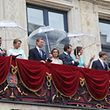 22.6.2015 luxembourg, ville, palais, Famille Grande-Ducale au balcon, photo Anouk Antony