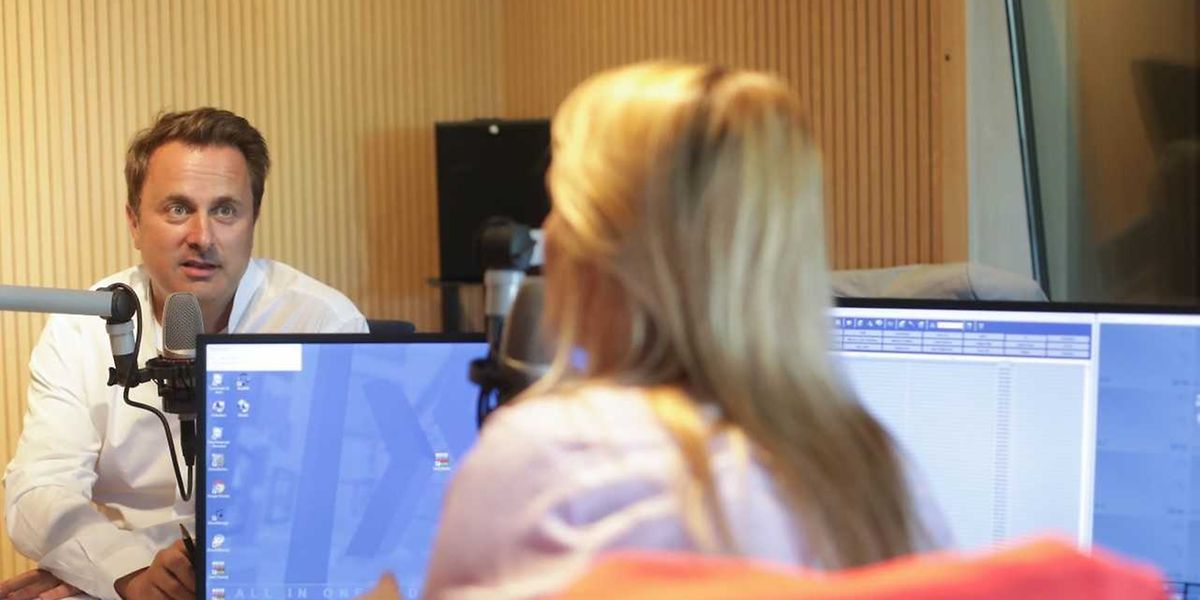Xavier Bettel em entrevista à Rádio Latina, em 2018. (Foto Arquivo LW da autoria de Chris Karaba)