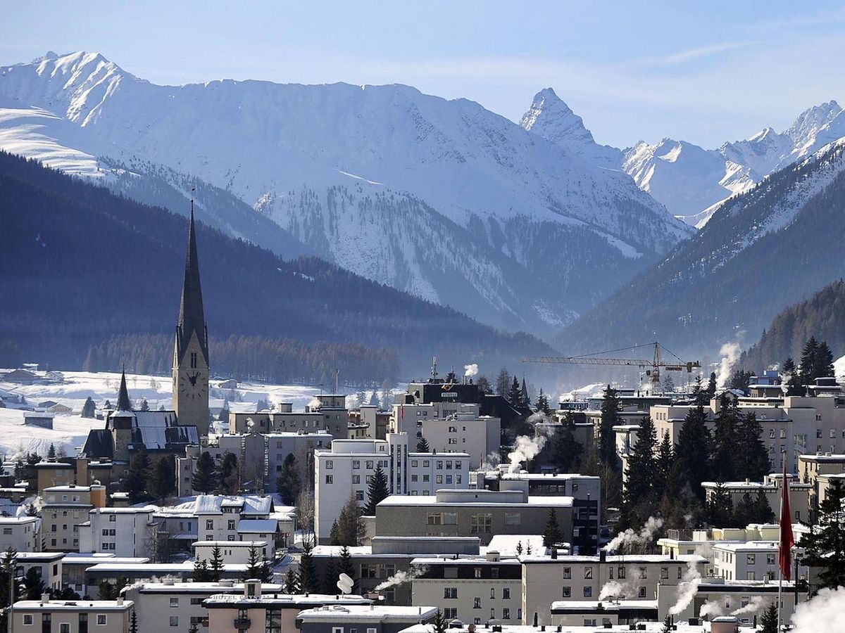 A view over Davos, Switzerland (AFP)