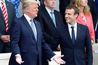 An der traditionellen Militärparade auf den Champs Elysées nahmen auch US-amerikanische Truppen teil, während Donald Trump sich das Spektakel zusammen mit Macron ansah.