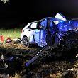 A young driver lost control of his vehicle and hit a tree head-on
