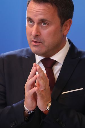 Politik, Corona Covid-19, Xavier Bettel, Premierminister und Paulette Lenert, Gesundheitsministerin geben Pressekonferenz nach Regierungsrat, Château de Senningen, Foto: Guy Wolff/Luxemburger Wort