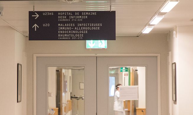 Inside the CHL in Strassen, one of Luxembourg's main hospitals