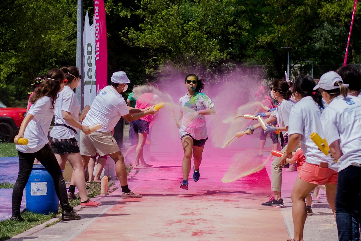 Color Run unicorn edition. Happiest 5k on the planet! Echternach 2017