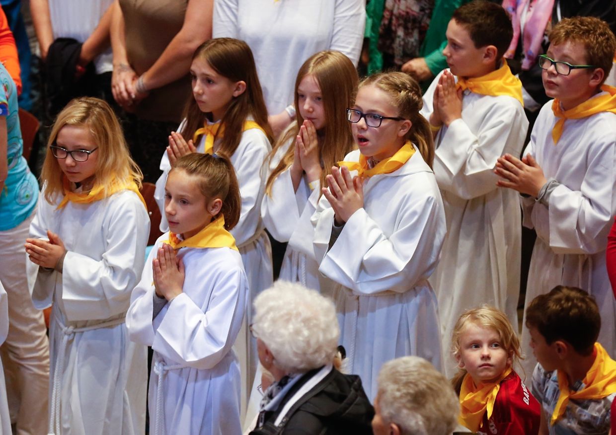 Oktave - Messe für die neuen Pfarreien: Wooltz Saints-Pierre-et-Paul & Öewersauer Saint-Pirmin, Luxembourg, le 18 Mai 2017. Photo: Chris Karaba