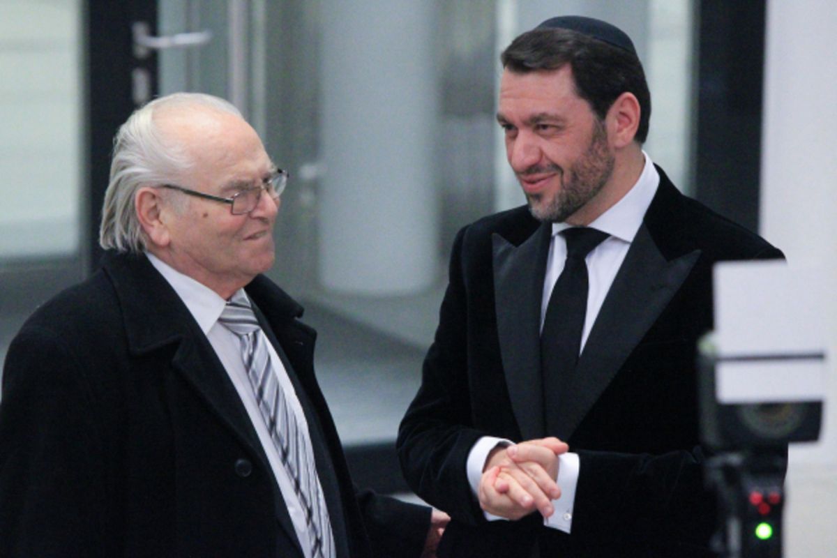 Feierliche Gedenkzeremonie in der Philharmonie für die Holocaust-Opfer.